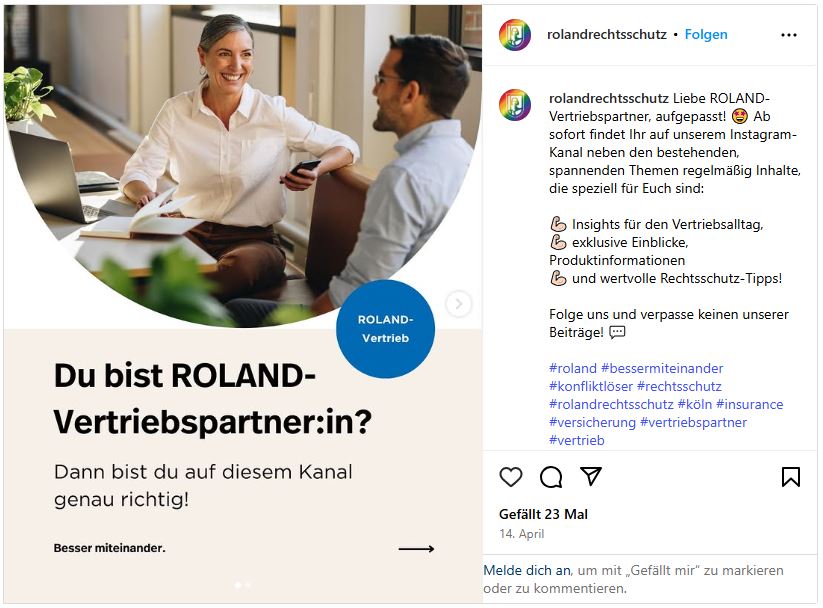 ROLAND auf Instagram